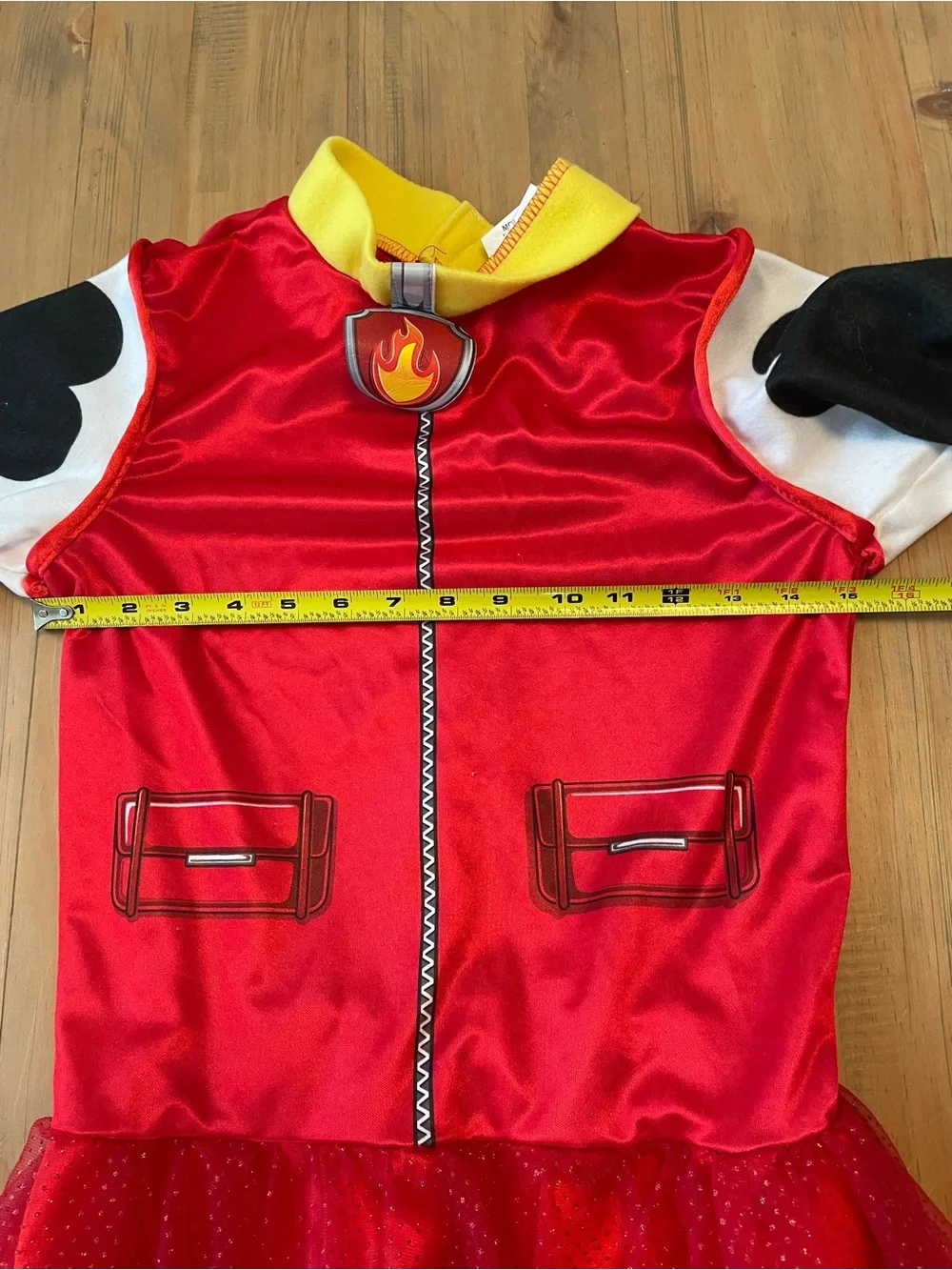 Paw Patrol Marshall Fire Pup Dress Costume with Hat and Backpack Size Medium